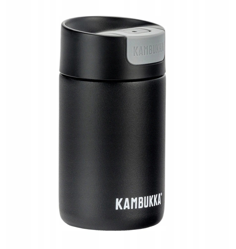 Kambukka Olympus 300ml: Termoizoliacinis puodelis, juodas plienas