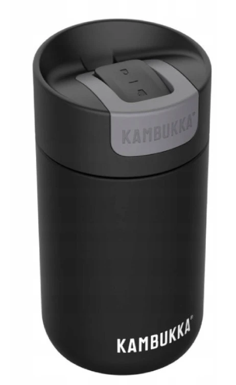 Kambukka Olympus 300ml: Termoizoliacinis puodelis, juodas plienas