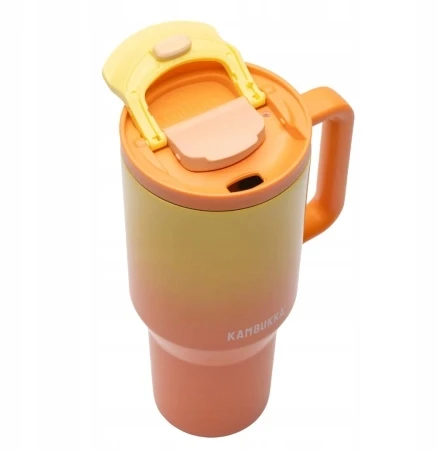 Kambukka Rio Tumbler termopuodelis su šiaudeliais 950ml Soft Sunrise + dėžutė