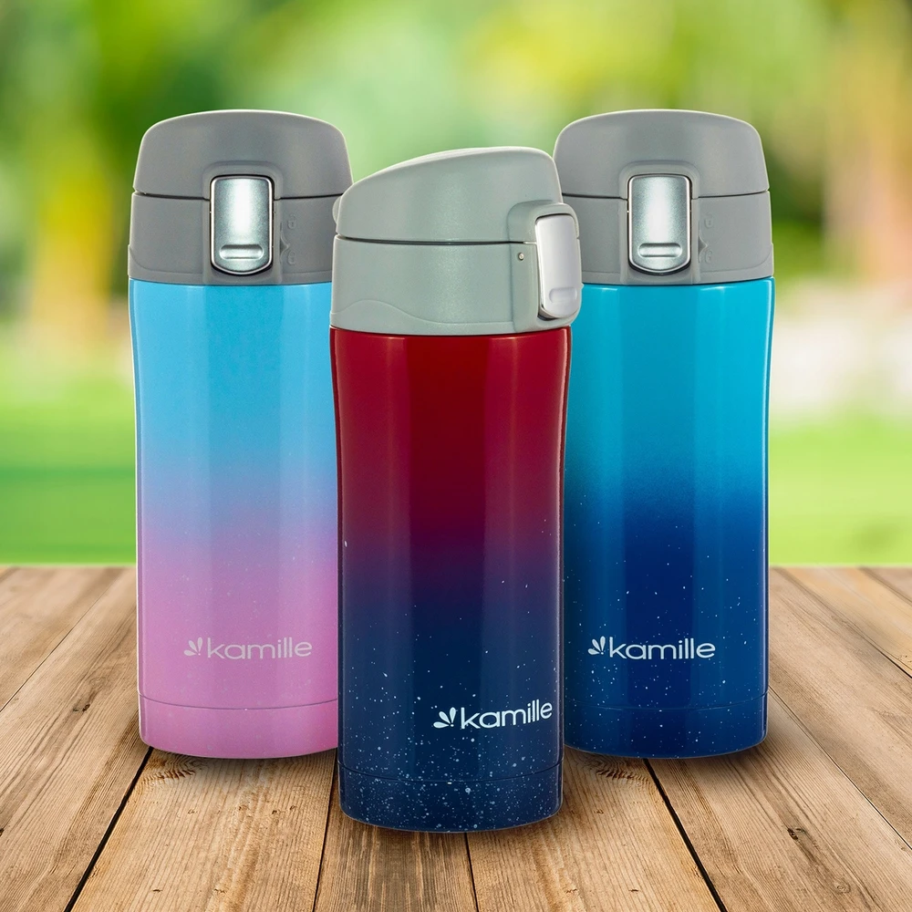 Kamille KM-2094 termo puodelis, 320 ml, pagamintas iš nerūdijančio plieno