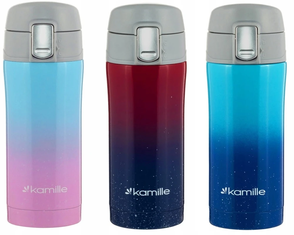 Kamille KM-2094 termo puodelis, 320 ml, pagamintas iš nerūdijančio plieno