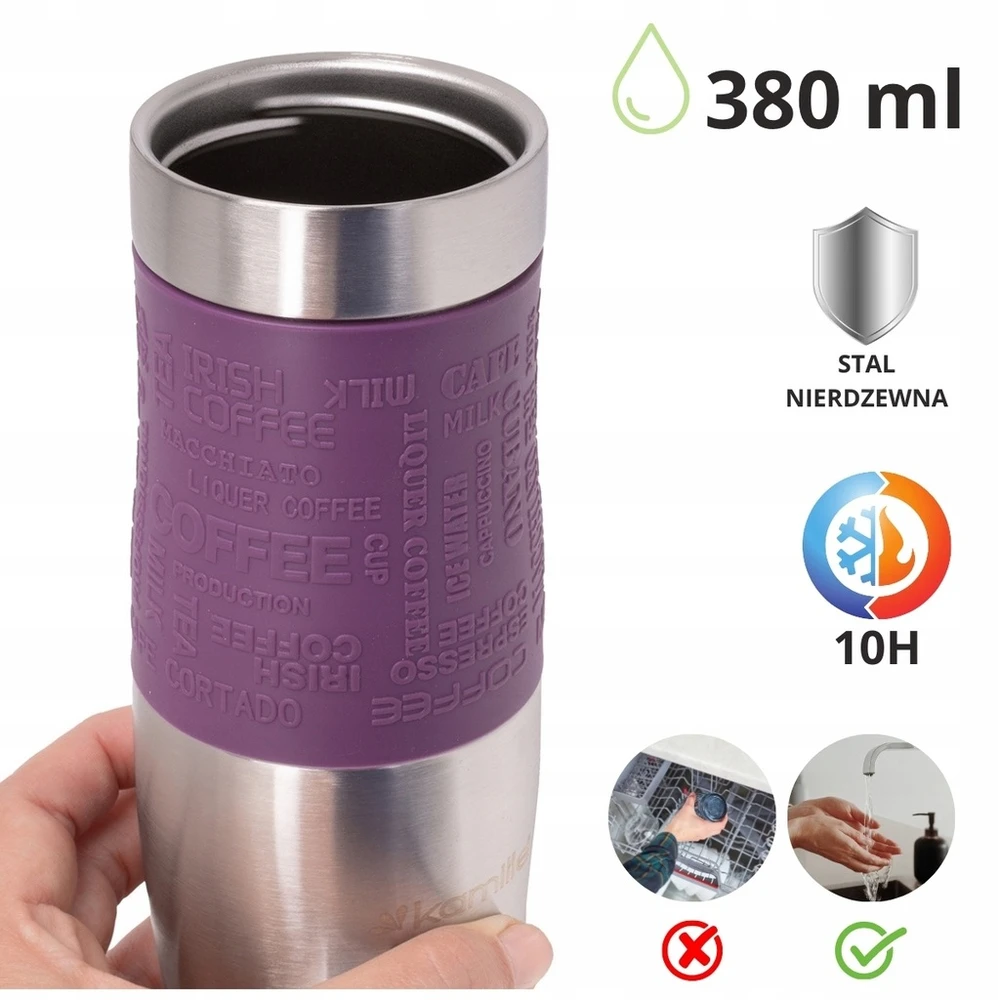 Kamille Termo puodelis 380ml - kelionėms, darbui, laisvalaikiui