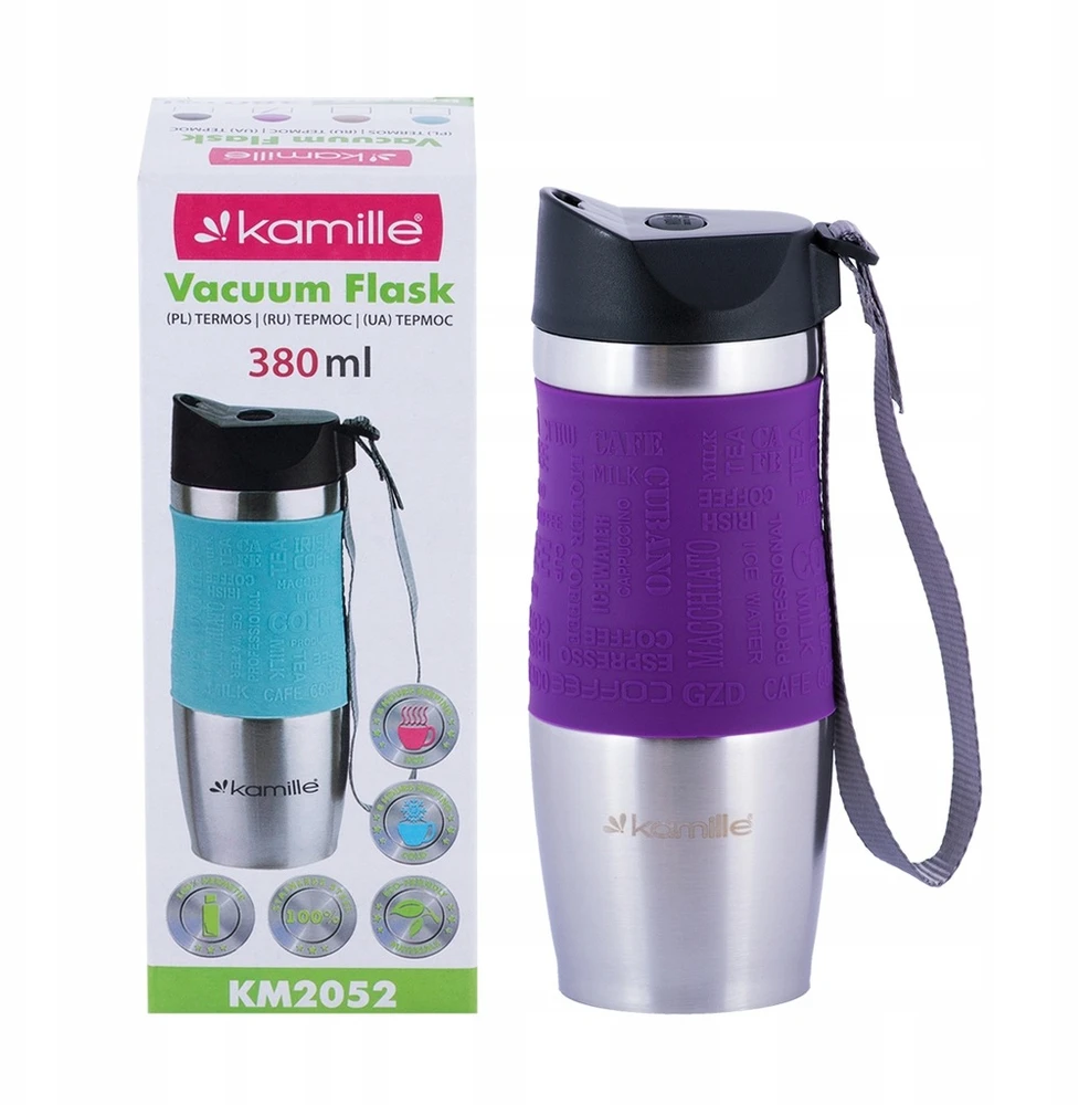 Kamille Termo puodelis 380ml - kelionėms, darbui, laisvalaikiui