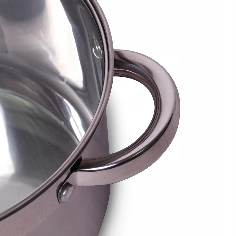 Kamille VIRTUVĖS PUODAS PLIENAS 2.1 LGAZ TRADICINĖ INDUKCIJA 16 CM SU dangteliu