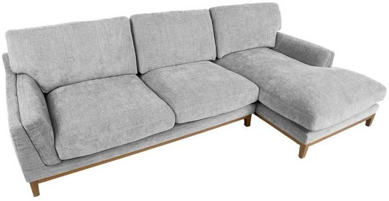 Kampinė sofa BASIL dešinioji kampinė, pilka