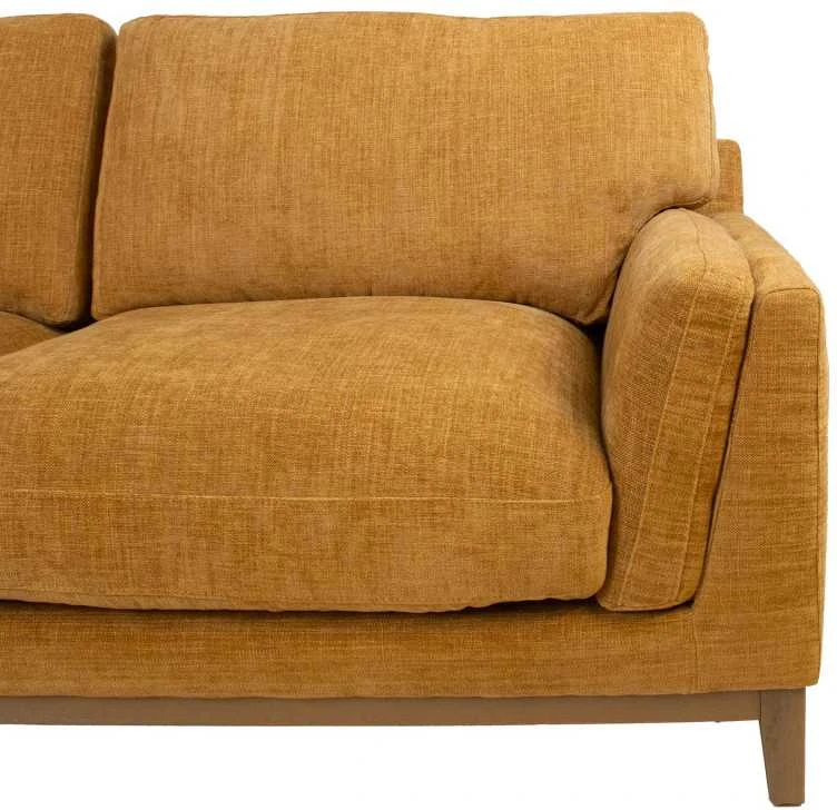 Kampinė sofa BASIL kairiojo kampo, oranžinė