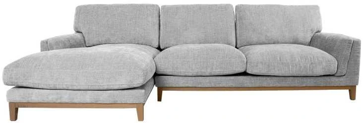 Kampinė sofa BASIL kairiojo kampo, pilka