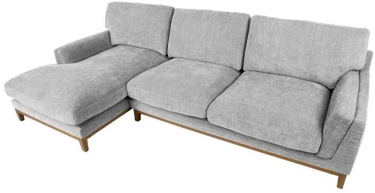 Kampinė sofa BASIL kairiojo kampo, pilka