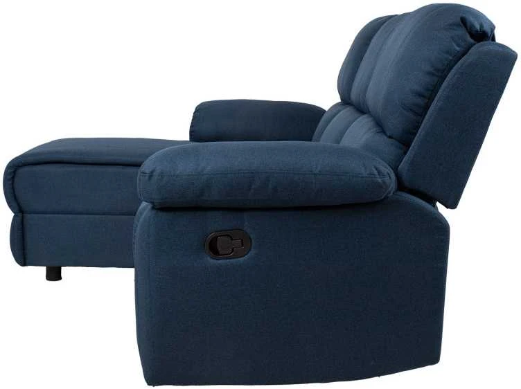 Home4You Kampinė sofa BERIT LC, tamsiai mėlyna