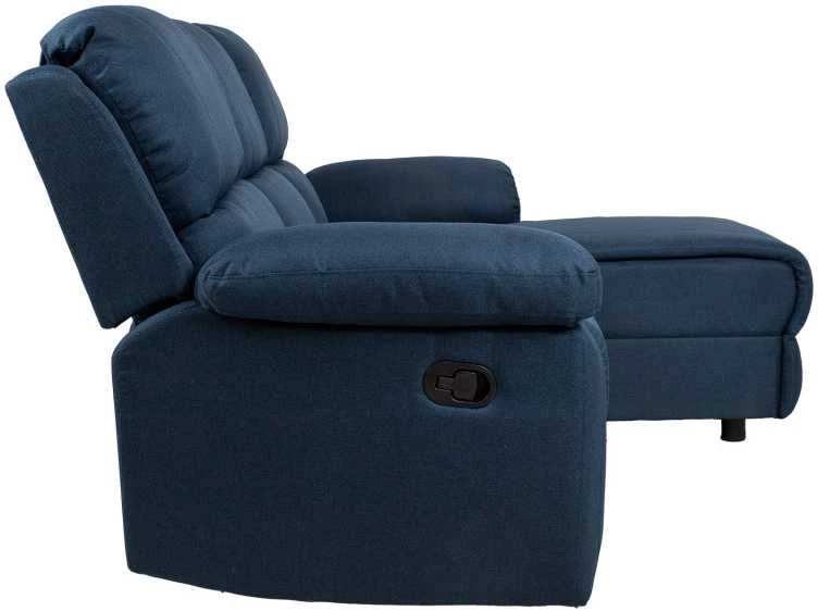Home4You Kampinė sofa BERIT RC, tamsiai mėlyna