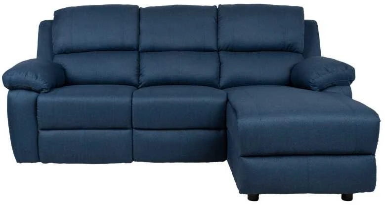 Home4You Kampinė sofa BERIT RC, tamsiai mėlyna