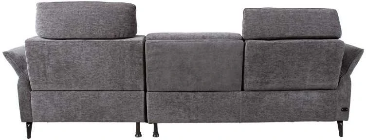 Home4You Kampinė sofa DAYTON RC, elektrinis atlošas, tamsiai pilka