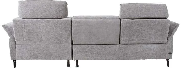 Home4You Kampinė sofa DAYTON RC, elektrinis atlošas, šviesiai pilka