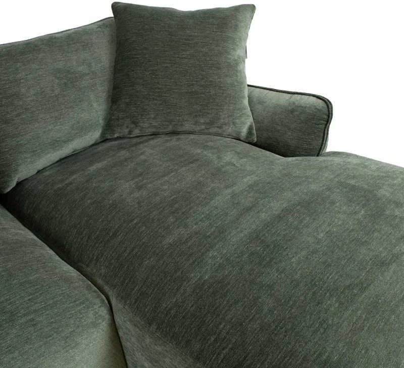 Home4You Kampinė sofa DIVI RC Mėtinės spalvos, dešininis kampas