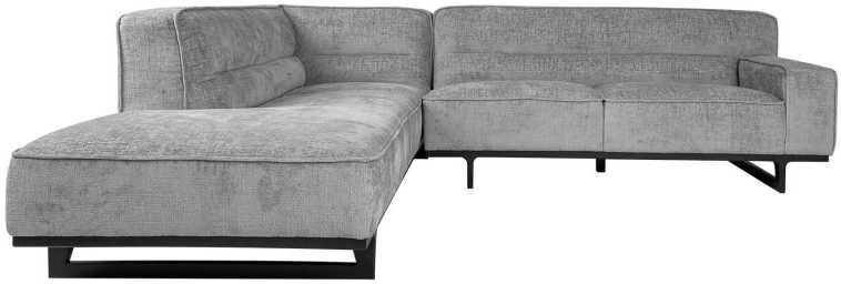Home4You Kampinė sofa HASSO LC, Pilka, 276x243 cm