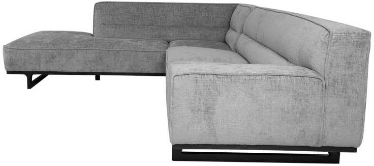 Home4You Kampinė sofa HASSO LC, Pilka, 276x243 cm