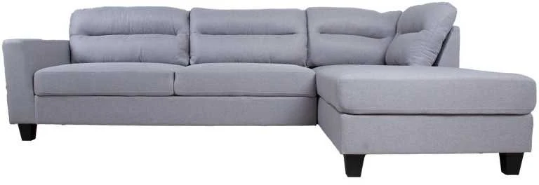Home4You Kampinė sofa HELSINKI DK, šviesiai pilka