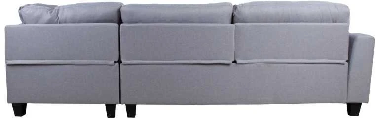 Home4You Kampinė sofa HELSINKI DK, šviesiai pilka