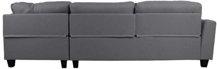 Home4You Kampinė sofa HELSINKI DK, tamsiai pilka