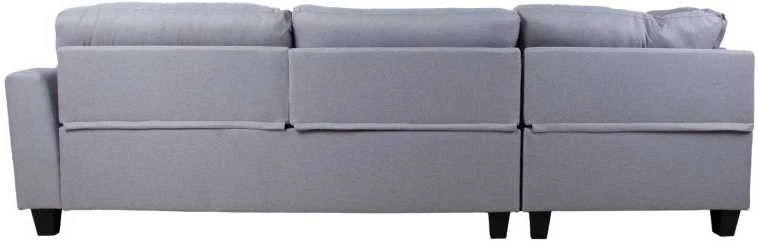 Home4You Kampinė sofa HELSINKI KK, šviesiai pilka.