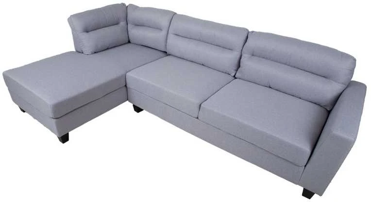 Home4You Kampinė sofa HELSINKI KK, šviesiai pilka.