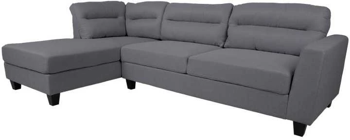 Home4You Kampinė sofa HELSINKI KK, tamsiai pilka