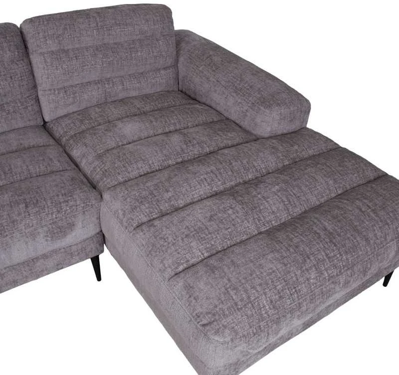 Home4You Kampinė sofa KRISTY RC pilka