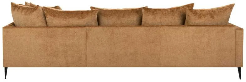 Home4You Kampinė sofa LARTES dešinioji kampinė, ruda