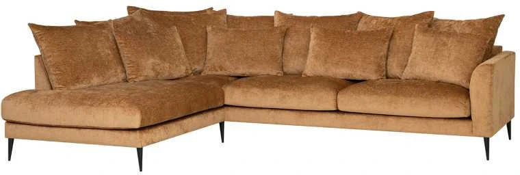 Home4You Kampinė sofa LARTES KK, ruda