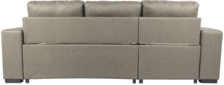 Home4You Kampinė sofa-lova CARITA, smėlio