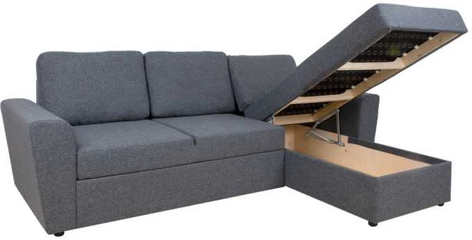 Home4You Kampinė sofa lova INGMAR pilka