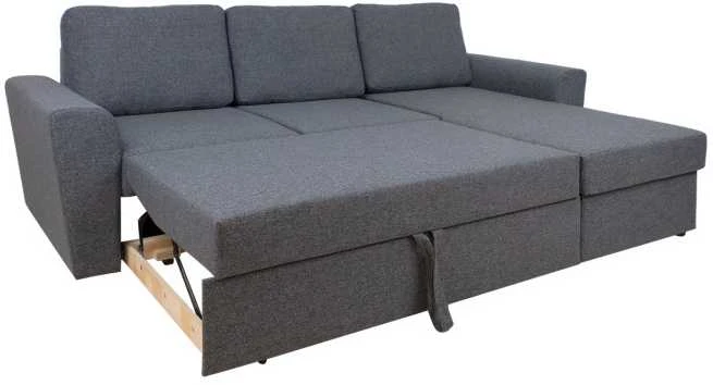 Home4You Kampinė sofa lova INGMAR pilka