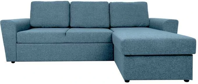 Home4You Kampinė sofa lova INGMAR, šviesiai mėlyna
