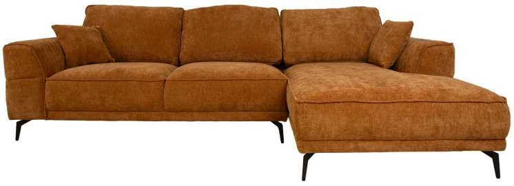 Home4You Kampinė sofa OLIVIA DK, ruda