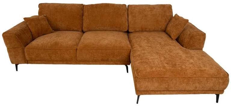 Home4You Kampinė sofa OLIVIA DK, ruda