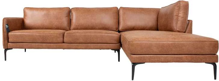Home4You Kampinė sofa SOFIA DK, ruda
