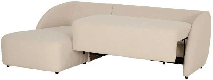 Home4You Kampinė sofa VALERY VN Kreminė, Išskleidžiama