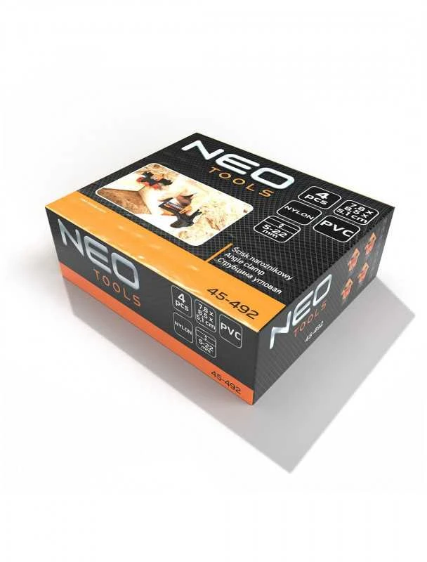 Kampiniai spaustukai NEO 45-492 (4 vnt. rinkinys)