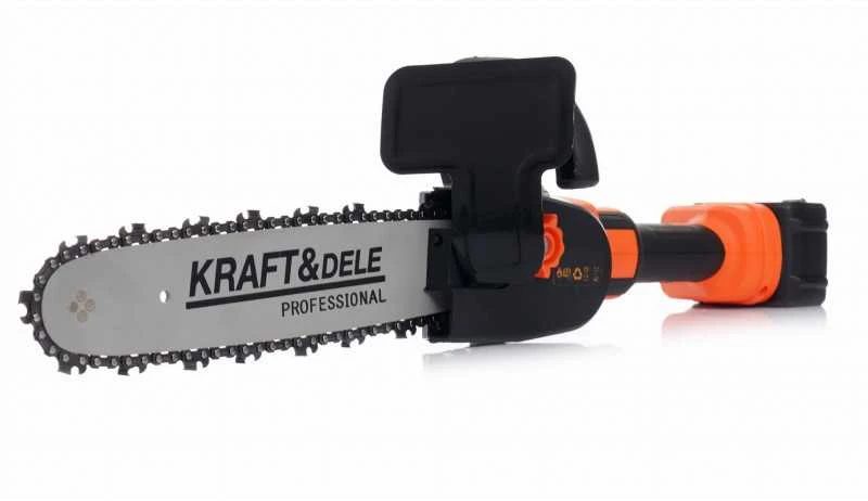 Kraftampdele Kraftdele Kampinis šlifuoklis + grandininis pjūklo adapteris, 20V, 125mm