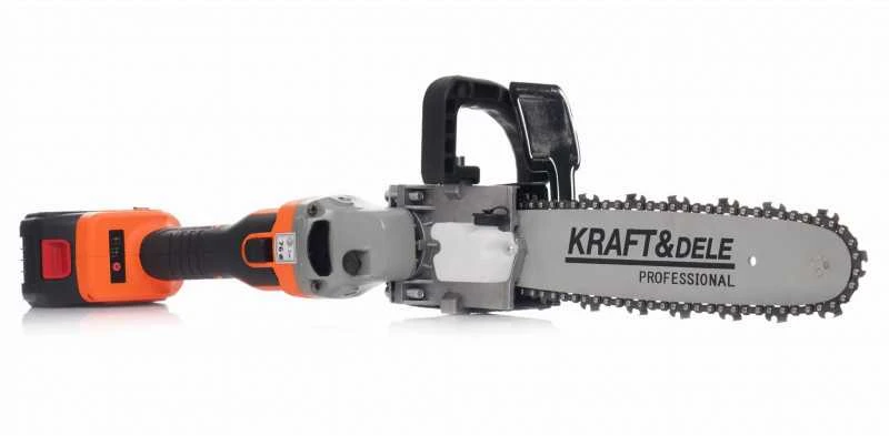 Kraftampdele Kraftdele Kampinis šlifuoklis + grandininis pjūklo adapteris, 20V, 125mm