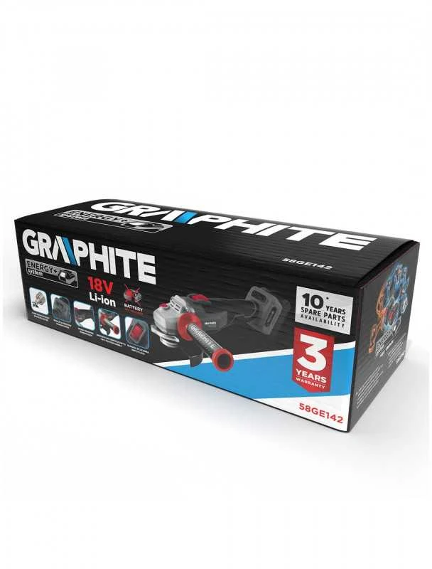 Kampinis šlifuoklis GRAPHITE 58GE142 125mm