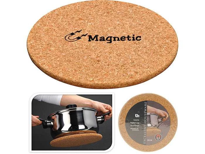 Excellent Houseware Kamštinis padėkliukas su magnetu ø21 cm