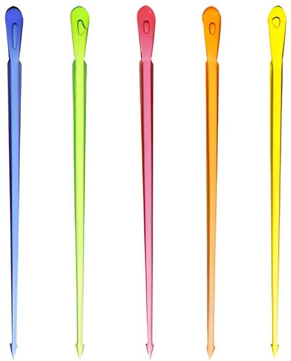 Papstar Kanapių pagaliukai Drop 8cm 500vnt Įvairių spalvų