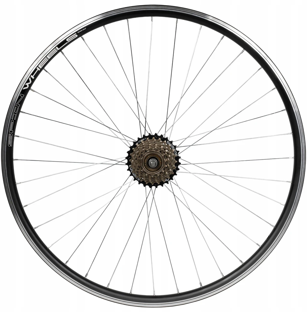 Kands DVIRAČIO RATAS 28 colių 29 700C GALINIS GALINIS FREESPEED 7 EILIŲ Juodas SHIMANO