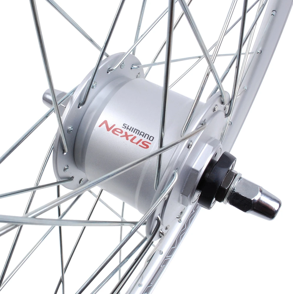 Kands Priekinis dviračio ratas 26 colių priekinis Shimano 3W generatorius Juodas Conical
