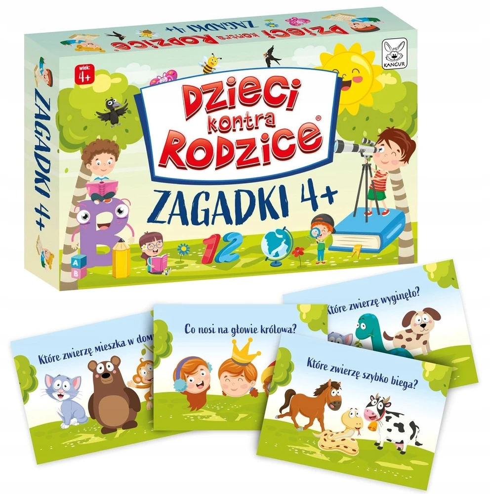 Kangur ŽAIDIMAS VAIKAI VS TĖVAI – smagūs galvosūkiai vaikams