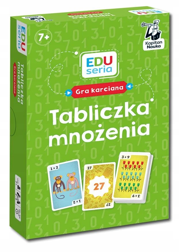 Kapitan Nauka Captain Science EDUseries. Multiplication Table Card Game GR0817