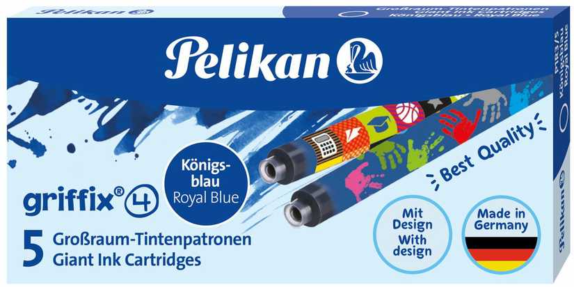 Pelikan Rašalo kapsulės GTP/5 mėlynos, ilgos