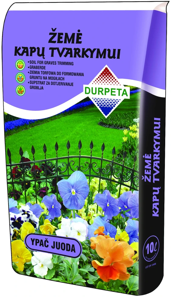 Kapų tvarkymo žemė DURPETA, juoda, 50 l