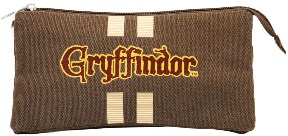 Karactermania Harry Potter Gryffindor 3 skyrių rašiklinė, rudos spalvos